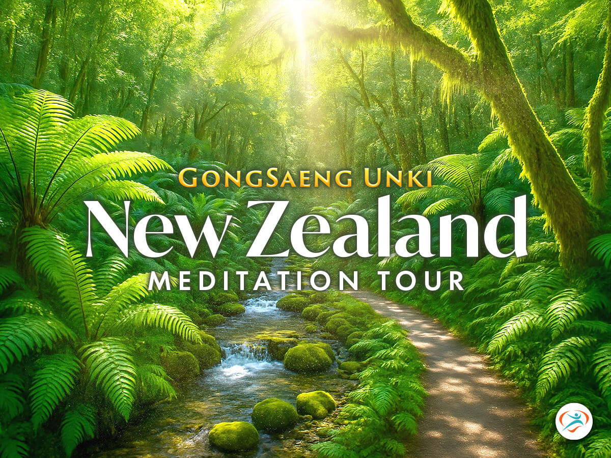 gongsaeng unki new zealand meditation tour (social media)