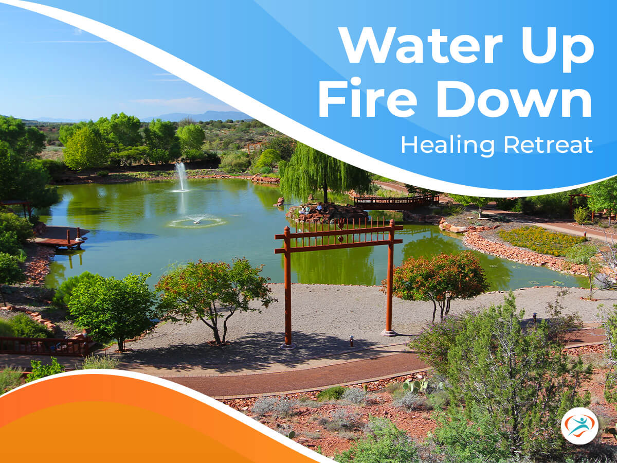water up fire down healing retreat (social media)