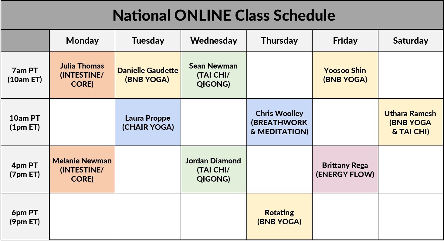 [2026-January] National Online Class Schedule